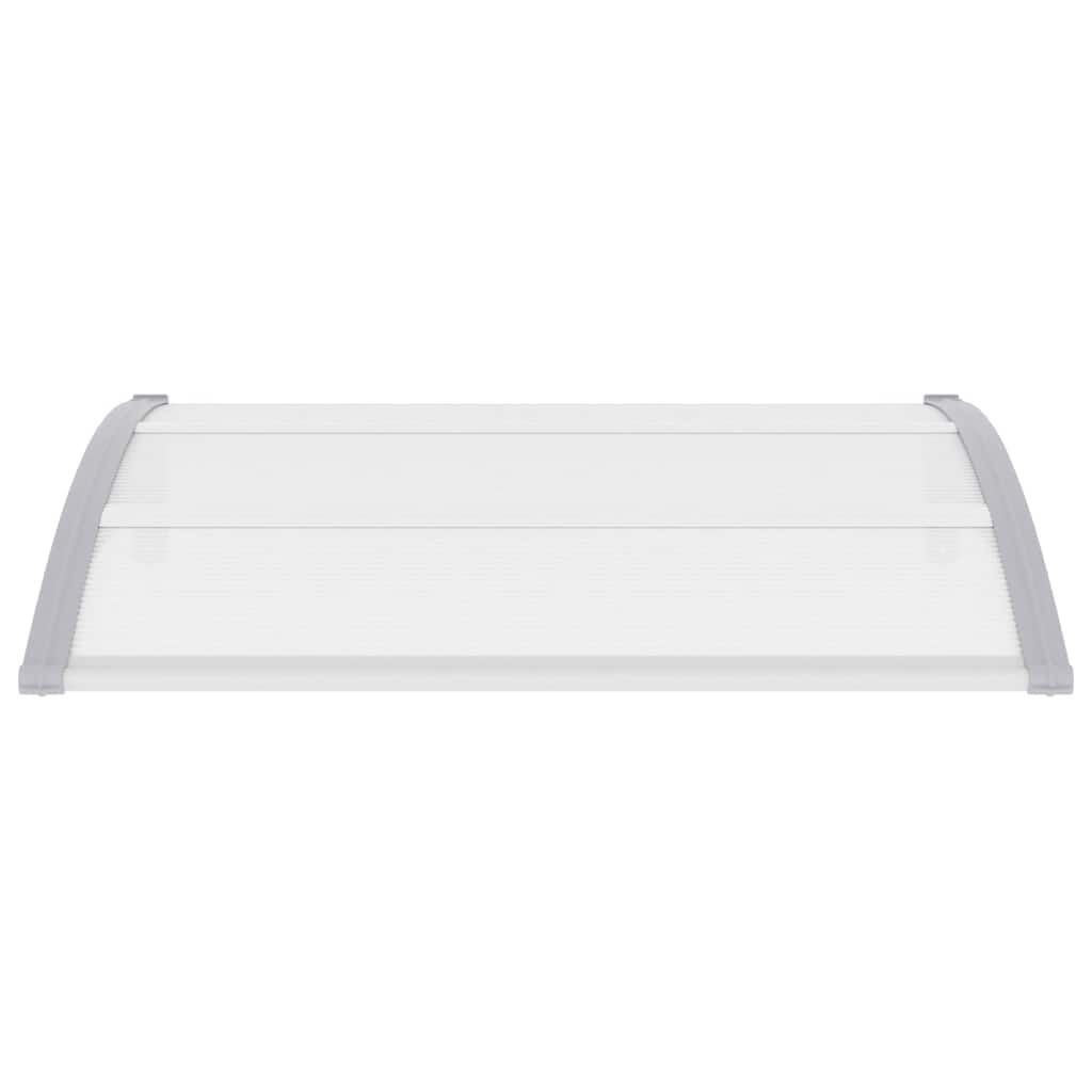 vidaXL مظلة باب رمادي 120×100 سم بولي كربونات