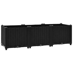 vidaXL حوض زراعي مرتفع 120×40×38 سم بولي بروبيلين