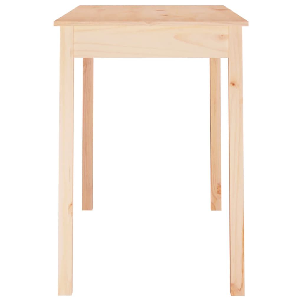 vidaXL طاولة طعام 75x55x110 سم خشب صنوبر صلب