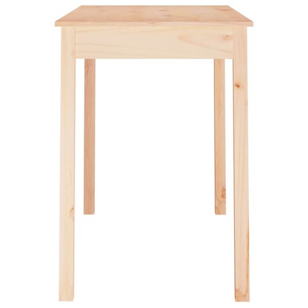 vidaXL طاولة طعام 75x55x110 سم خشب صنوبر صلب