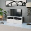 vidaXL خزانة تلفزيون خشب صناعي 36x35x95 سم لون أبيض