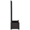 vidaXL حوض حديقة مع تعريشة 100×43×142 سم PP انتراسيت