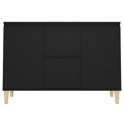 vidaXL خزانة جانبية أسود 101×35×70 سم خشب صناعي