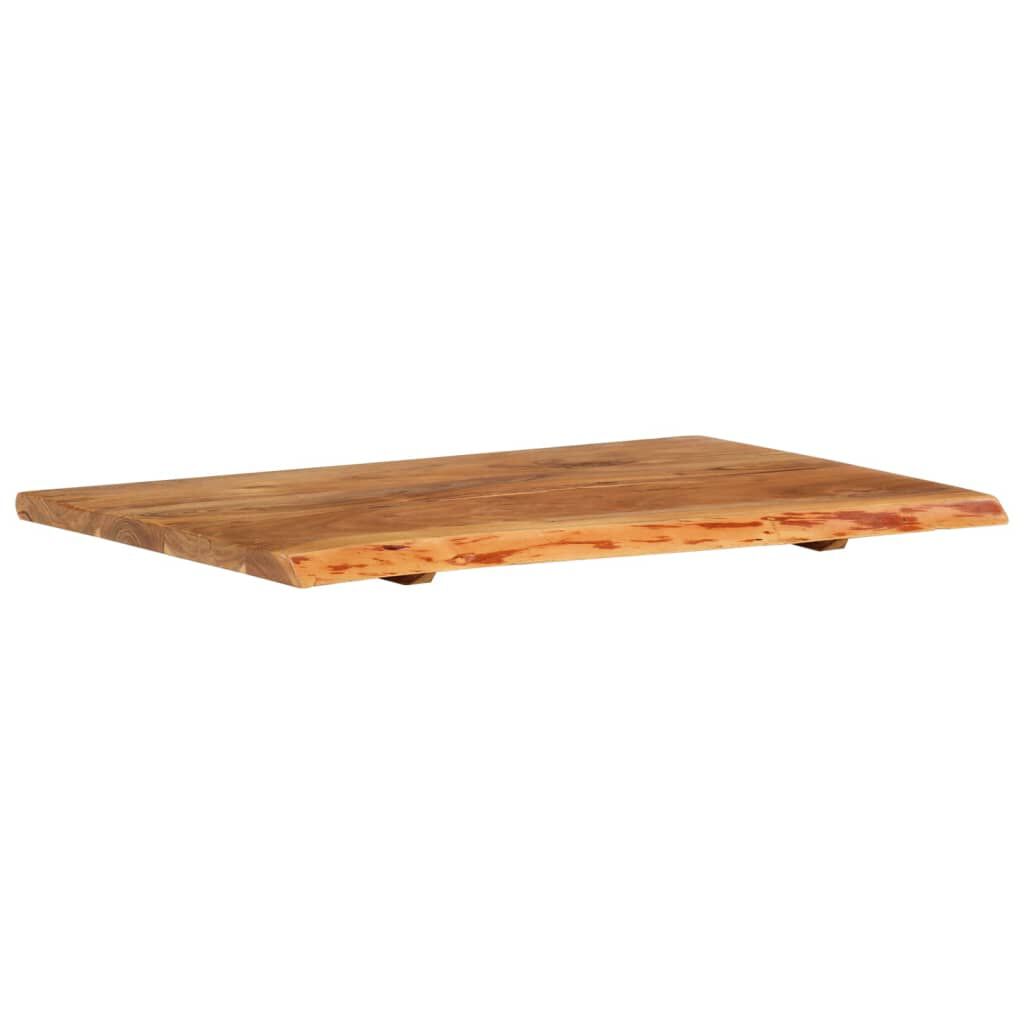 vidaXL سطح حوض غسيل الحمام خشب أكاسيا صلب 80×55×2.5