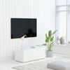 vidaXL خزانة تلفزيون لون أبيض 80×34×30 سم خشب صناعي