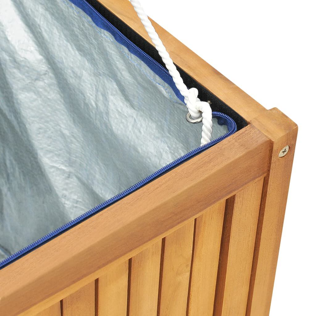 vidaXL صندوق حديقة 200×50×55 سم خشب ساج صلب