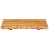 vidaXL سطح حوض حمام خشب أكاسيا صلب 58×55×2.5 سم