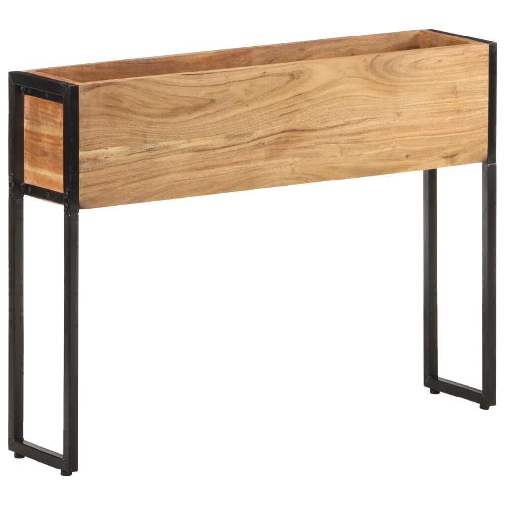vidaXL حوض زرع 90×20×68 سم خشب أكاسيا صلب