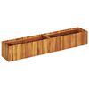 vidaXL حوض حديقة مرتفع 150×30×25 سم خشب أكاسيا صلب
