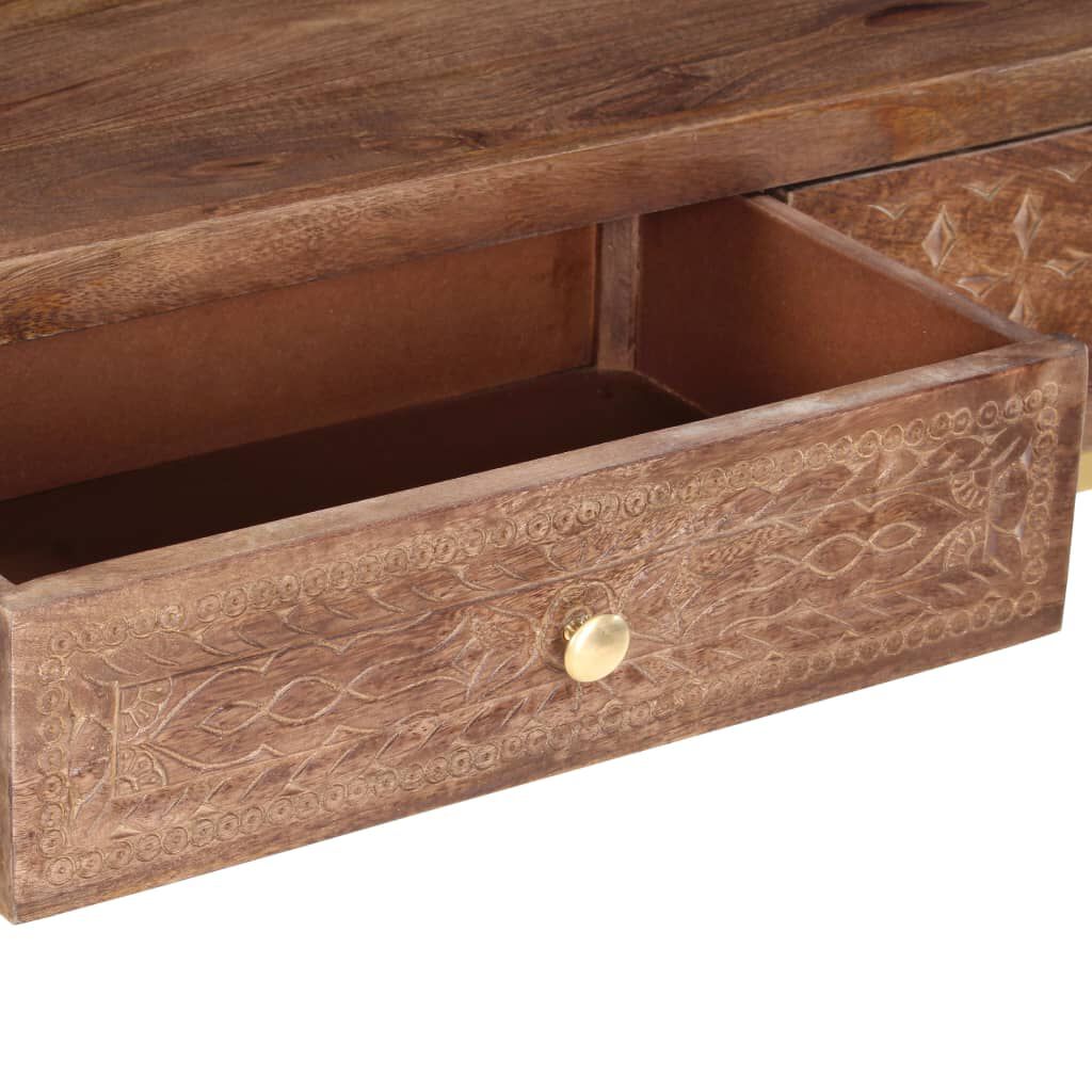 vidaXL طاولة كونسول 75x30x90 سم خشب مانجو صلب