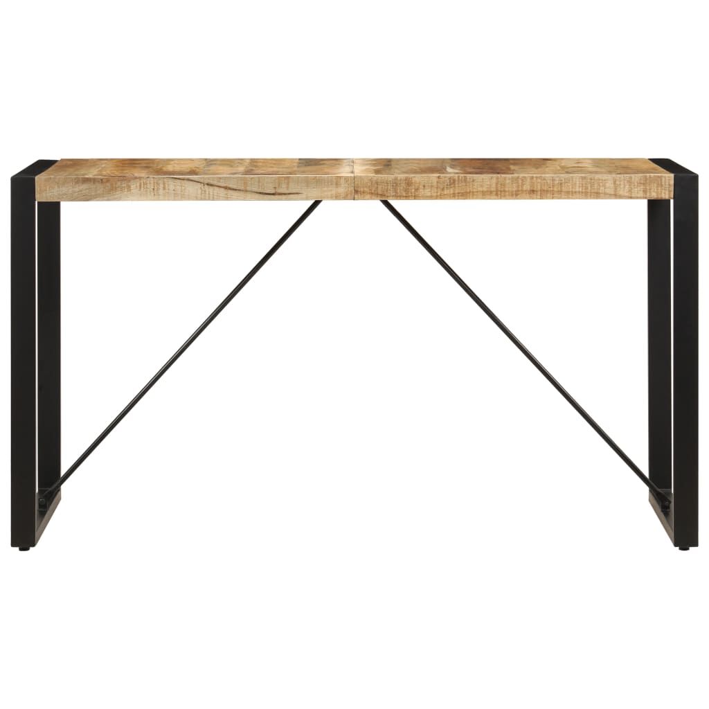 طاولة طعام 75x70x140 سم خشب مانجو صلب vidaXL