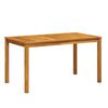 vidaXL طاولة حديقة 140&times;80&times;74 سم خشب أكاسيا صلب