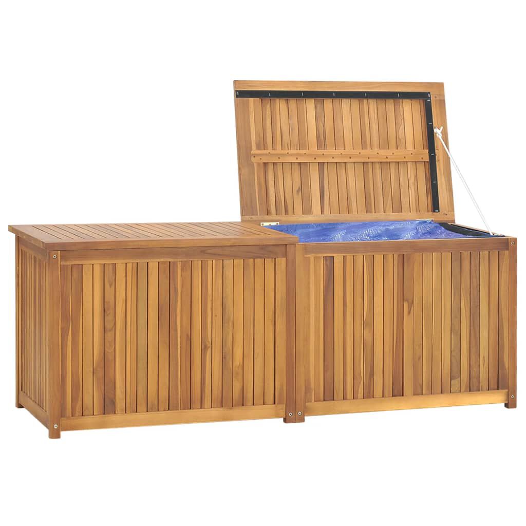 vidaXL صندوق حديقة 150×50×55 سم خشب ساج صلب