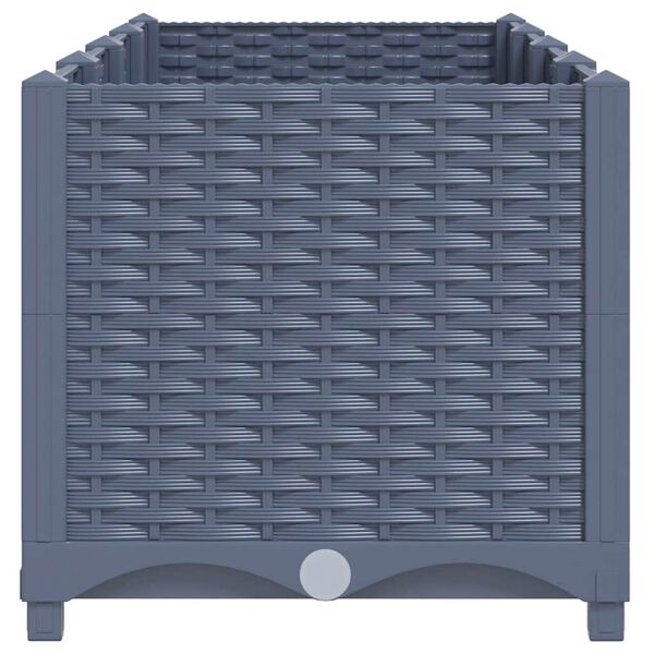 vidaXL حوض زراعي مرتفع 160&times;40&times;38 سم بولي بروبيلين