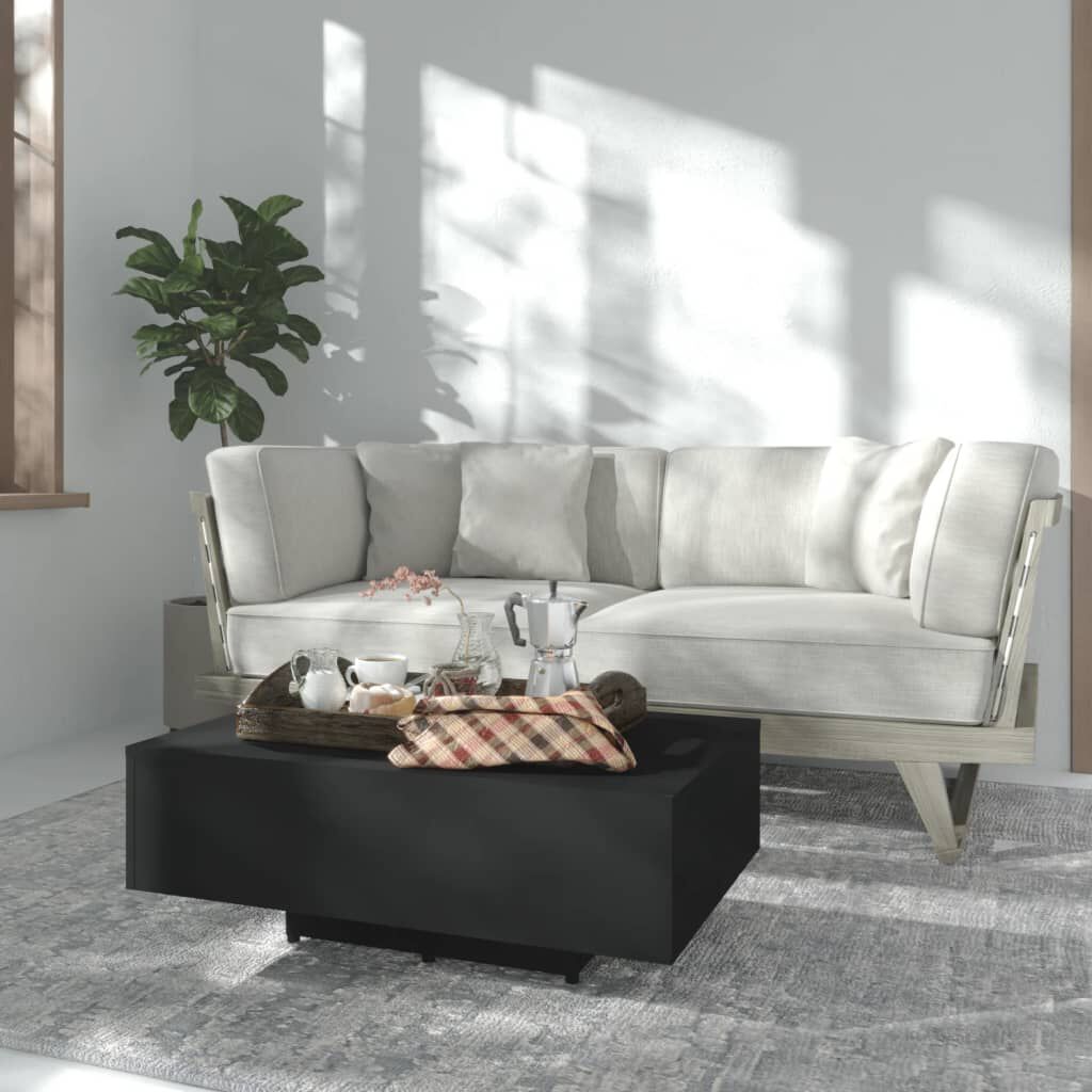 vidaXL طاولة قهوة لون أسود 85×55×31 سم خشب صناعي