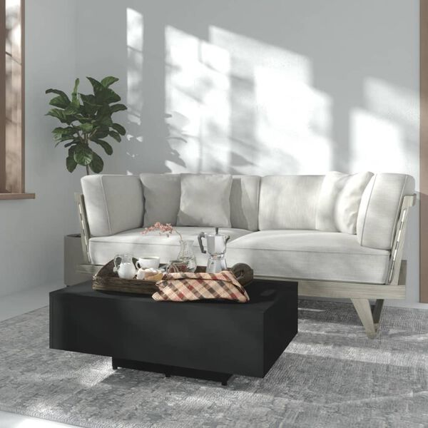 vidaXL طاولة قهوة لون أسود 85×55×31 سم خشب صناعي