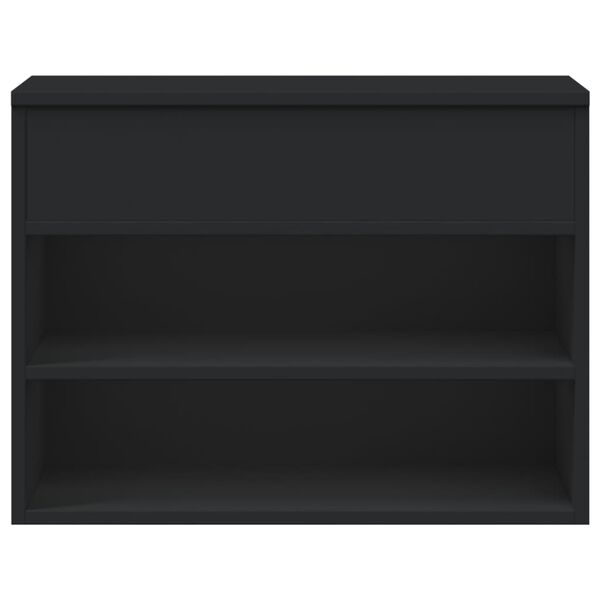 vidaXL بنش أحذية أسود 60×30×45 سم خشب صناعي