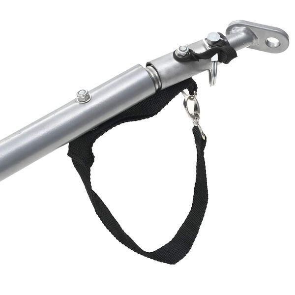 vidaXL عربة دراجة أسود وأصفر 65 كجم