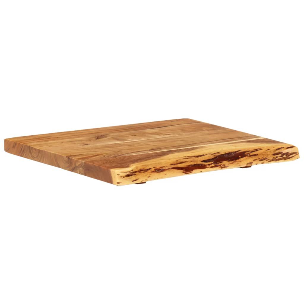 vidaXL سطح حوض غسيل الحمام خشب أكاسيا صلب 58×55×3.8