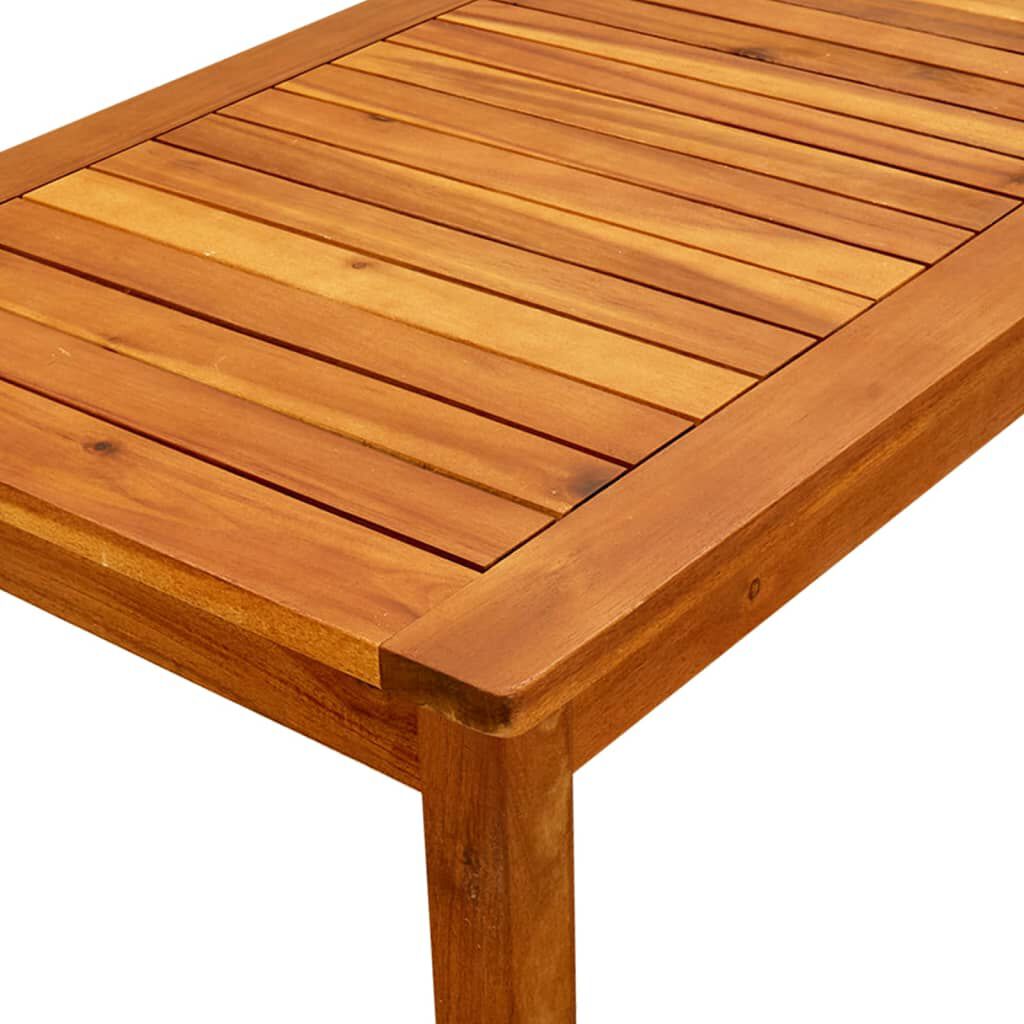 vidaXL طاولة قهوة للحديقة 90×50×36 سم خشب أكاسيا صلب