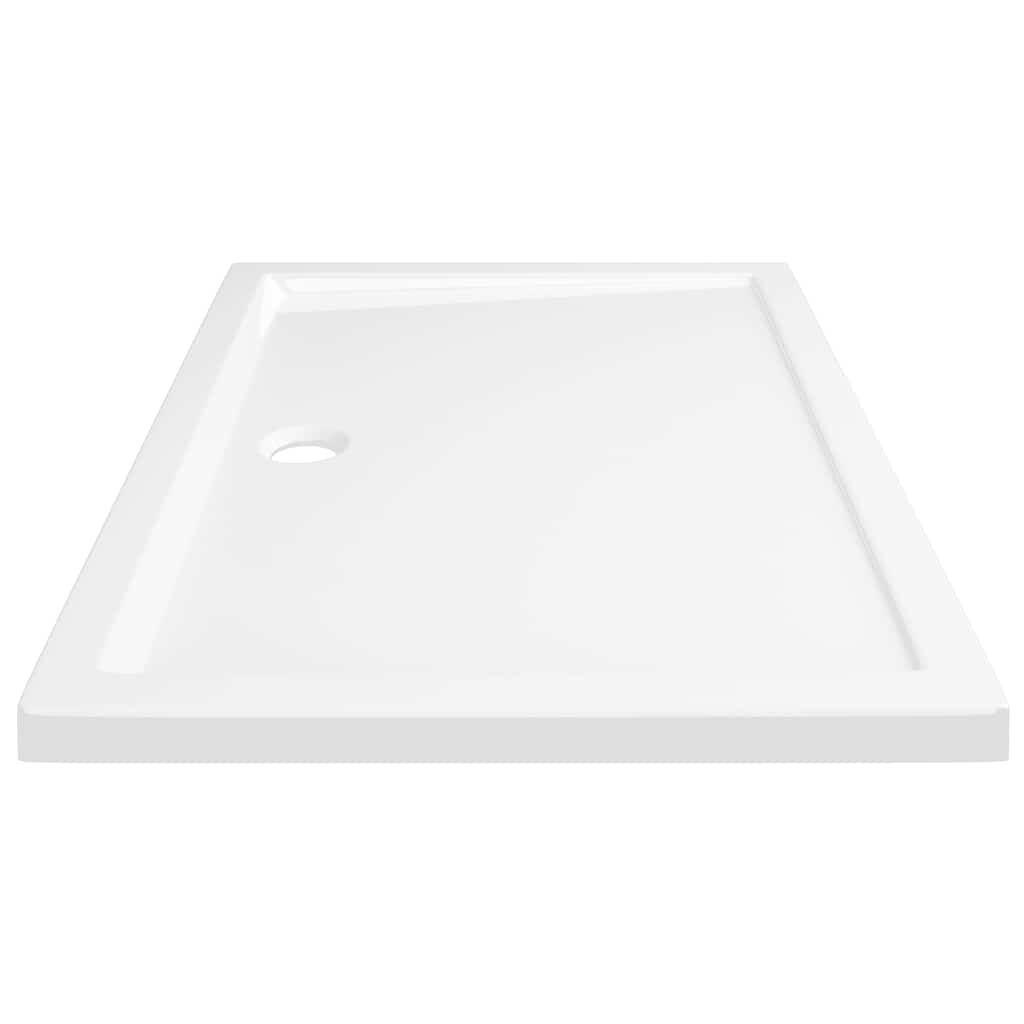vidaXL قاعدة دش ABS مستطيلة لون أبيض 70×100 سم