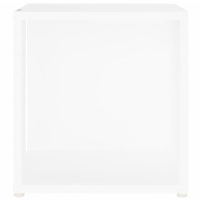 vidaXL طاولة جانبية أبيض 33×33×34.5 سم خشب صناعي