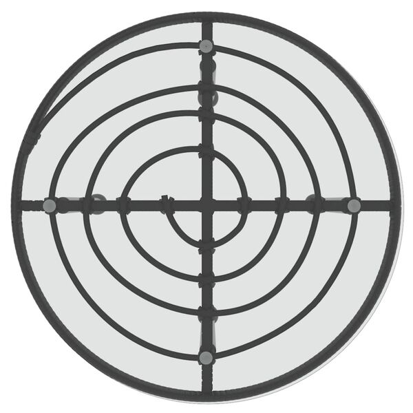 vidaXL عدد 3 قطع طقم سفرة حديقة بولي روطان أسود