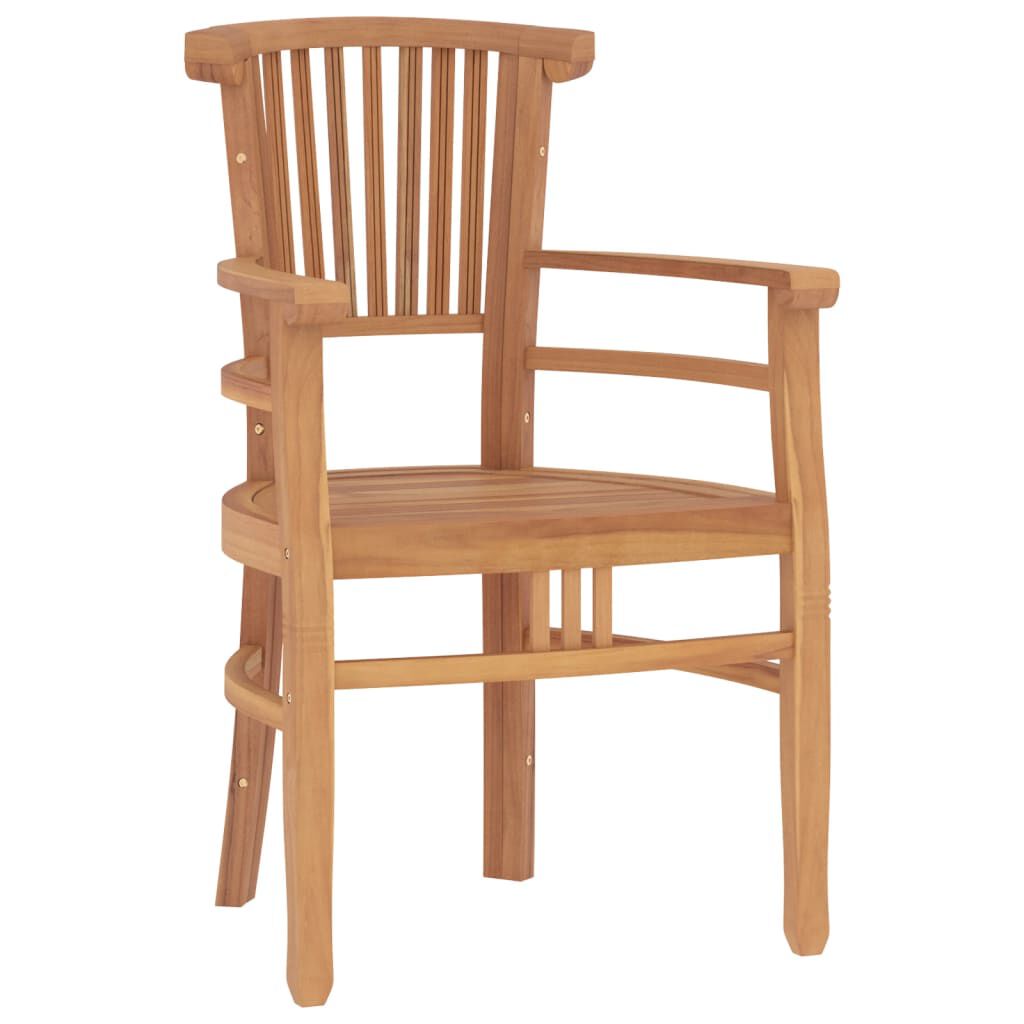 vidaXL طقم سفرة حديقة 5 قطع خشب ساج صلب