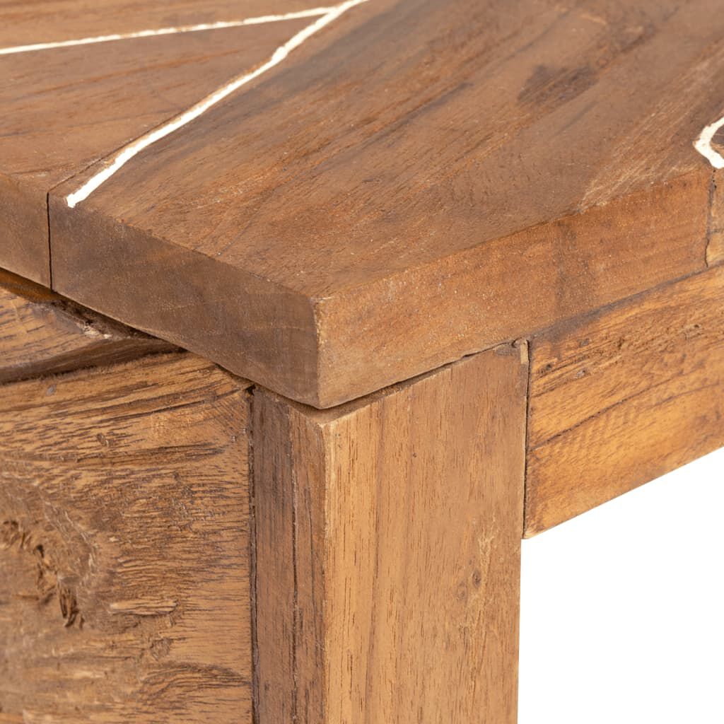 vidaXL حامل تلفزيون 110×60×38 سم خشب ساج صلب