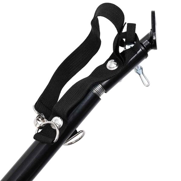 vidaXL عربة دراجة 2 في 1 للحيوانات الأليفة وعربة ركض لون أحمر وأسود