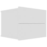 vidaXL خزانة جانب السرير لون أبيض 40×30×30 سم خشب صناعي