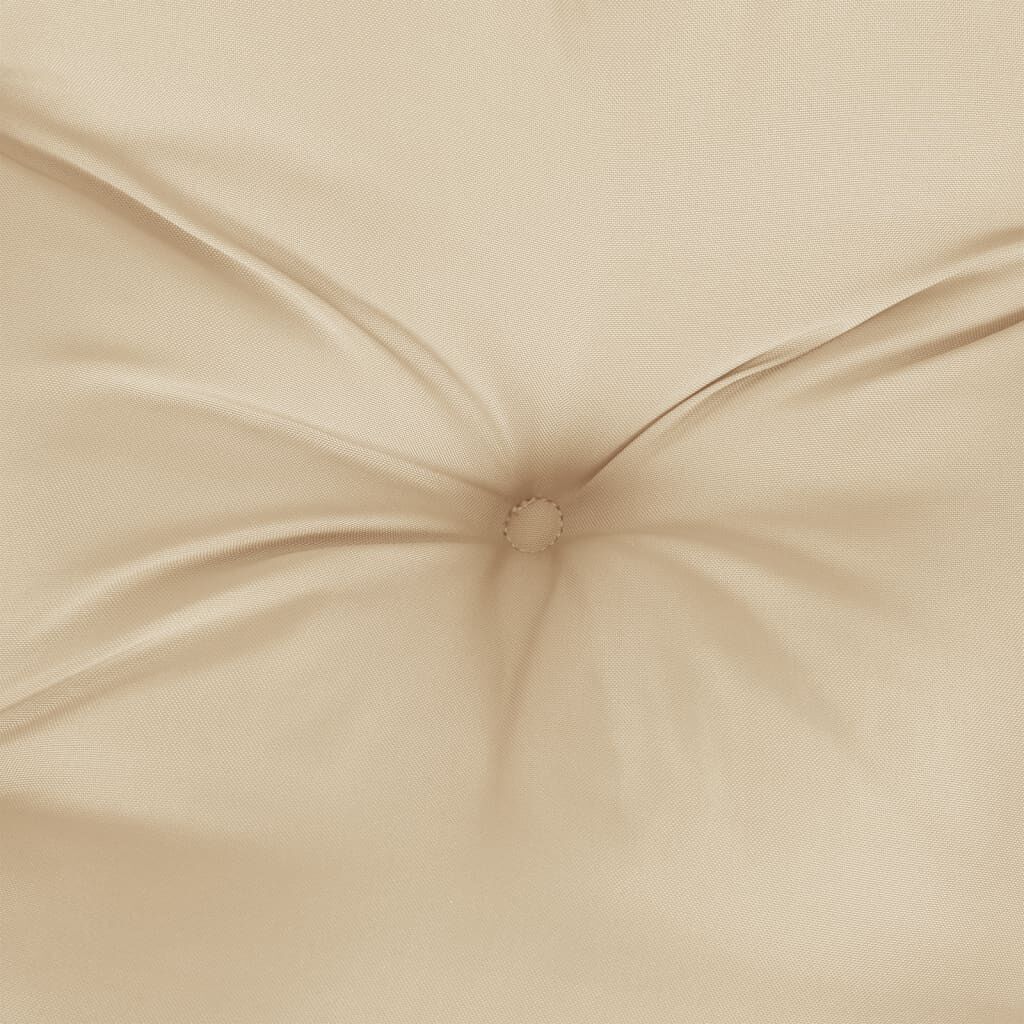 vidaXL وسائد كرسي 6 ق بيج 40×40×7 سم