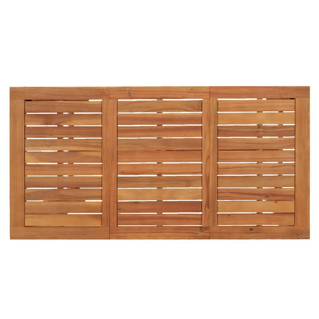 vidaXL طاولة بار حديقة 120×60×105 سم خشب أكاسيا صلب