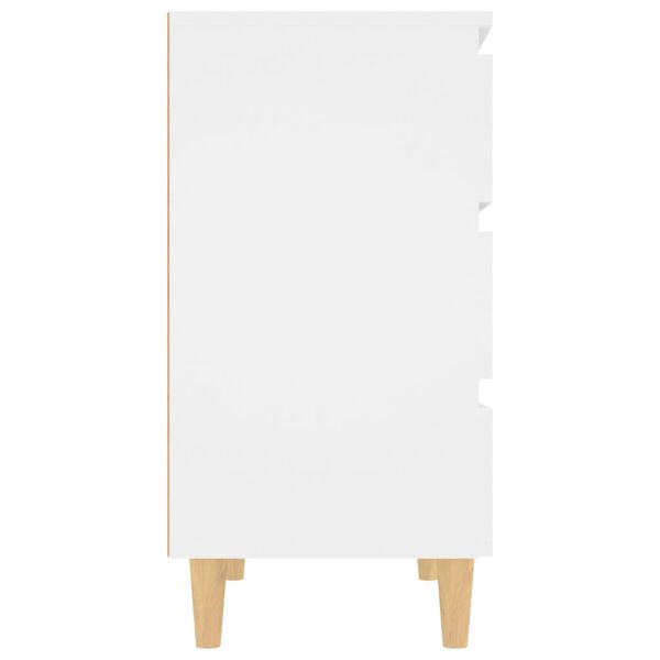 vidaXL خزانة جانبية أبيض 60×35×69 سم خشب صناعي