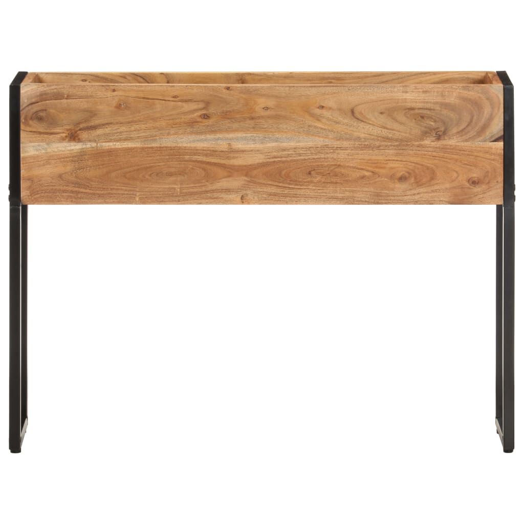 vidaXL حوض زرع 90×20×68 سم خشب أكاسيا صلب