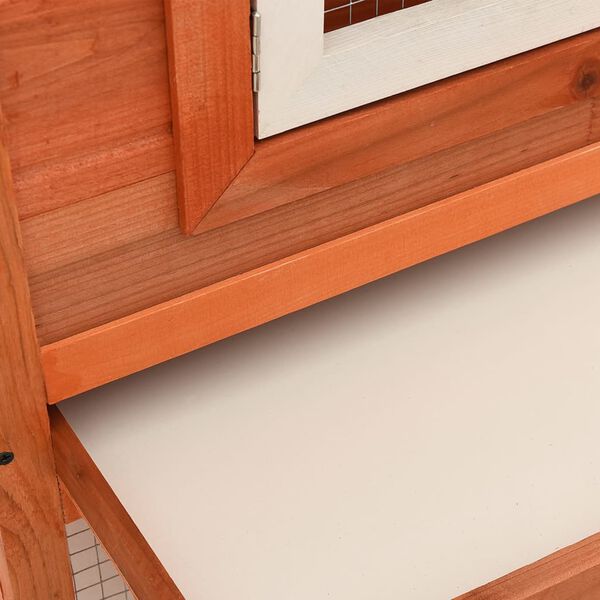 vidaXL قفص أرانب خارجي كبير قفص حيوانات أليفة بيت مزدوج