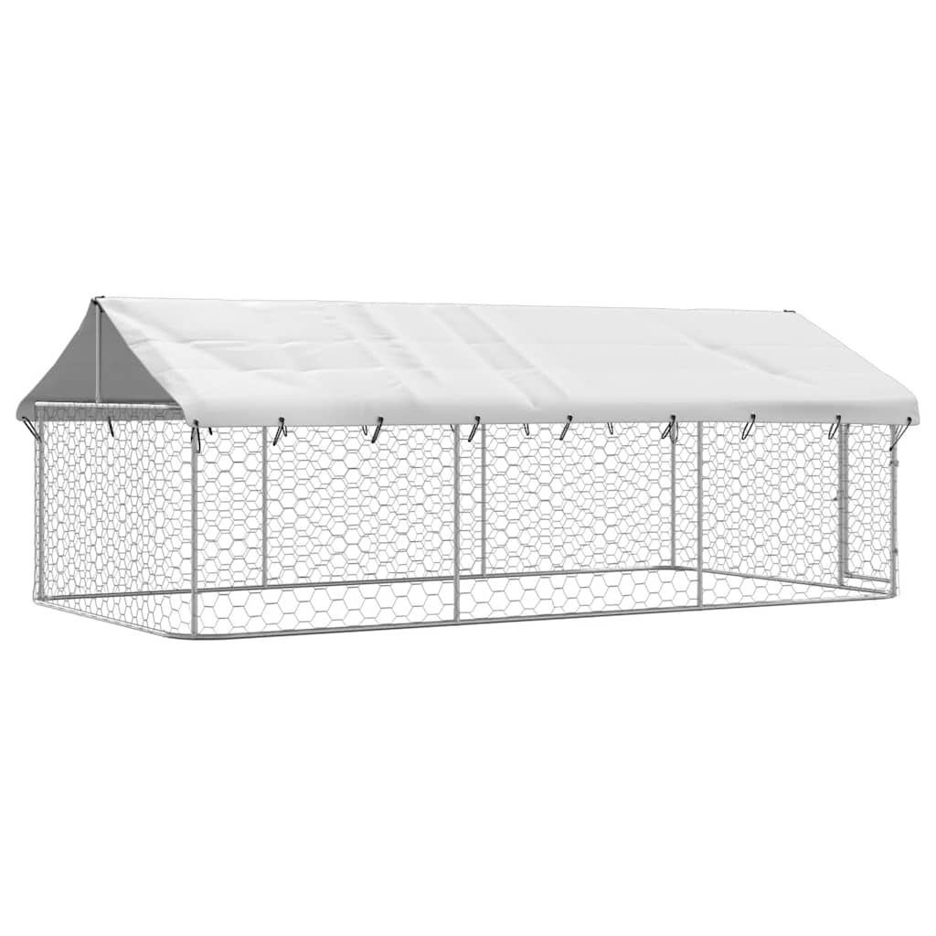 vidaXL منزل كلب خارجي مع سقف 150x200x400 سم