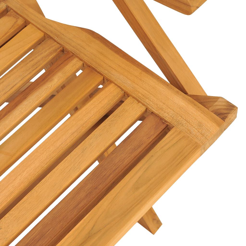 vidaXL كراسي حديقة قابلة للطي 8 ق 56x63x90 سم خشب ساج صلب