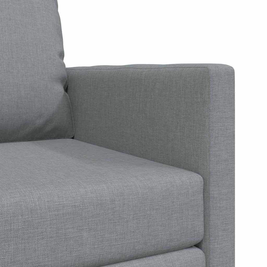 vidaXL سرير أريكة أرضي 2 في 1 لون رمادي فاتح 55x174x112 سم قماش
