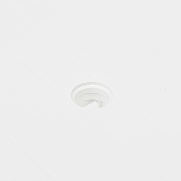 vidaXL طاولة حديقة أبيض 80×75×72 سم بلاستيك