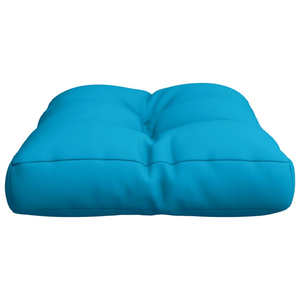 vidaXL وسادة باليت لون أزرق فاتح 50×40×12 سم قماش