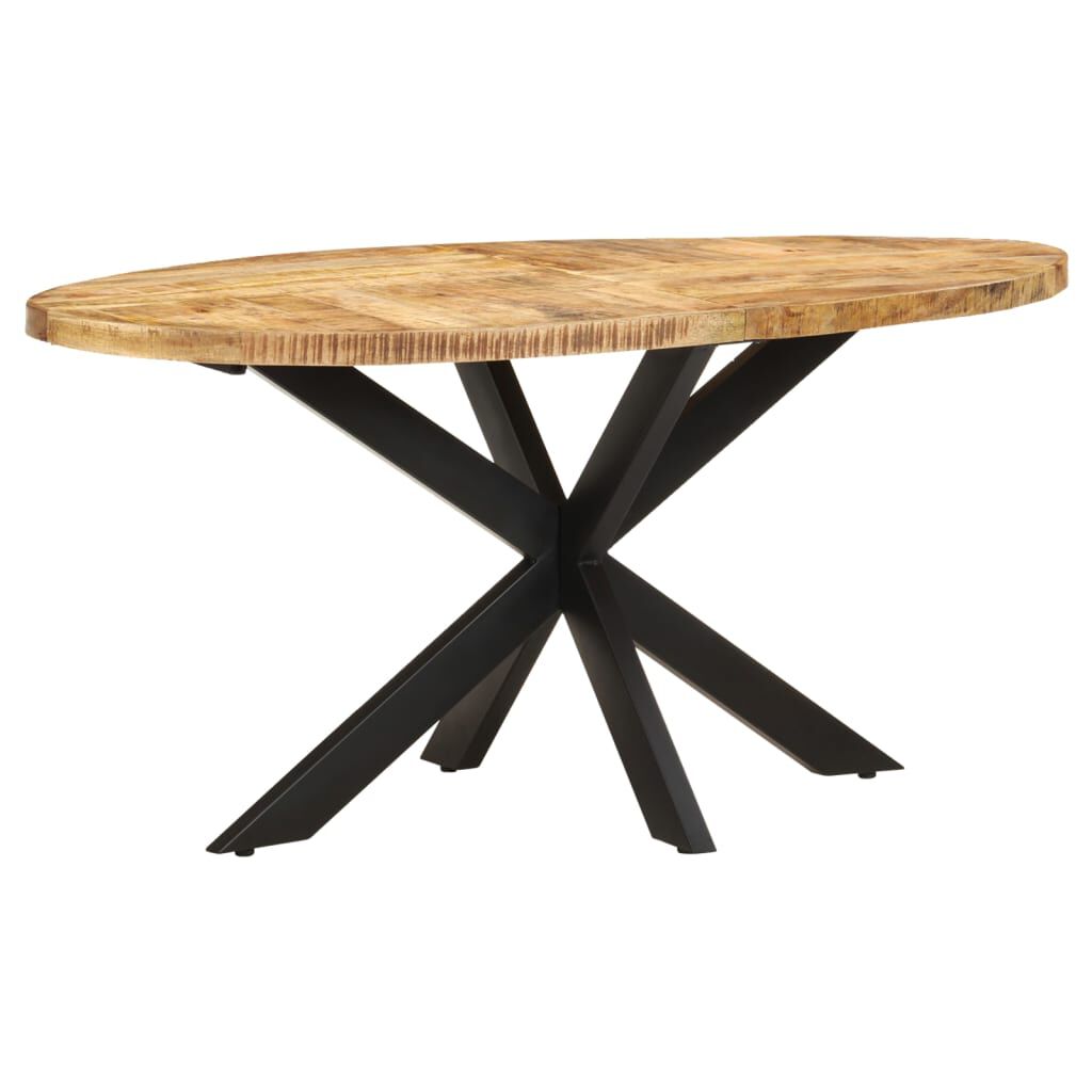 vidaXL طاولة سفرة 160×90×75 سم خشب مانجو خشن