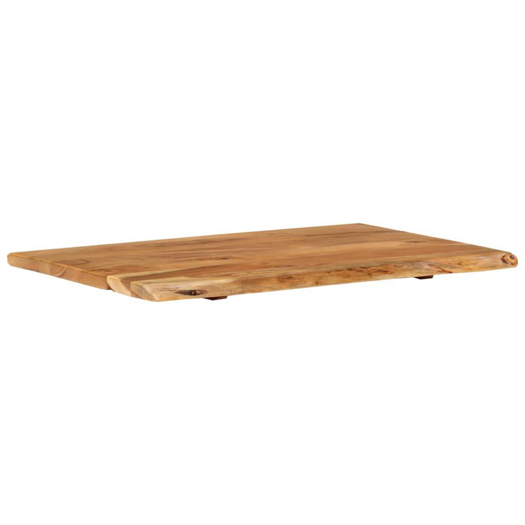 vidaXL سطح حوض غسيل الحمام خشب أكاسيا صلب 80×55×2.5