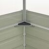 vidaXL دفيئة بني 100×100×85 سم فولاذ مجلفن