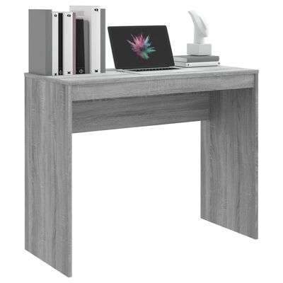 vidaXL مكتب سونوما رمادي 90×40×72 سم خشب صناعي