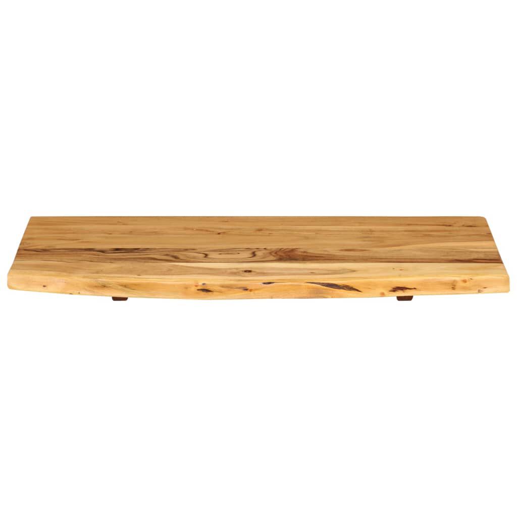 vidaXL سطح حوض غسيل الحمام خشب أكاسيا صلب 80×55×2.5