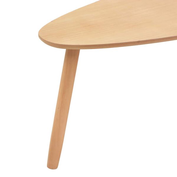 طقم طاولة قهوة 2 قطعة خشب صنوبر جامد بني vidaXL