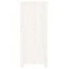 vidaXL خزانة جانبية لون أبيض 80x35x70 سم خشب صنوبر صلب