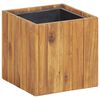 vidaXL حوض حديقة مرتفع 24.5&times;24.5&times;25 سم خشب أكاسيا صلب