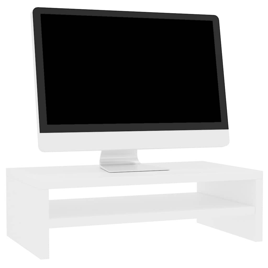 vidaXL حامل شاشة لون أبيض 42×24×13 سم خشب صناعي